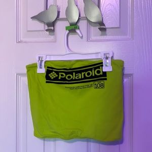 Polaroid green tube top